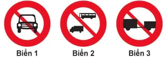 Biển nào cấm các loại xe cơ giới đi vào, trừ xe máy hai bánh, xe gắn máy và các loại xe ưu tiên theo quy định? Biển nào cấm các loại xe cơ giới đi vào, trừ xe máy hai bánh, xe gắn máy và các loại xe ưu tiên theo quy định?