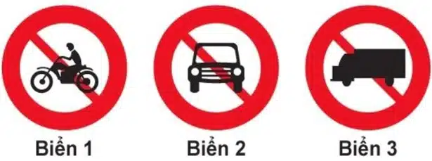 Biển nào báo hiệu cấm xe mô tô đi vào? Biển nào báo hiệu cấm xe mô tô đi vào?