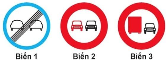 Khi gặp biển nào thì xe mô tô hai bánh được đi vào?