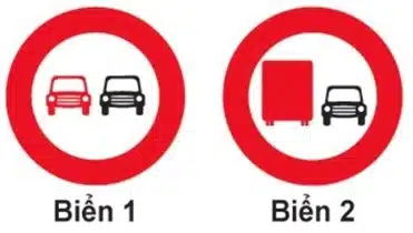 Biển nào cấm xe tải vượt? Biển nào cấm xe tải vượt?