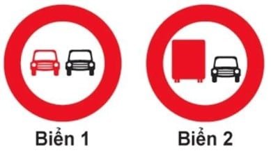 Biển nào xe ô tô con được phép vượt?