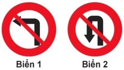 Biển nào cấm xe rẽ trái?