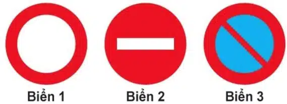Biển nào dưới đây các phương tiện không được phép đi vào? Biển nào dưới đây các phương tiện không được phép đi vào?