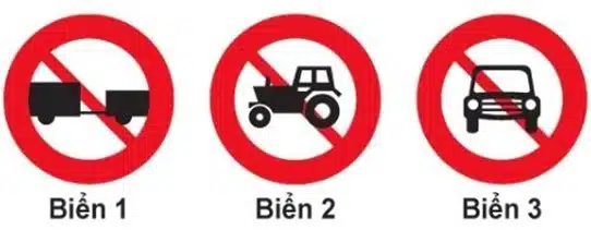 Biển nào không có hiệu lực đối với xe ô tô tải không kéo moóc? Biển nào không có hiệu lực đối với xe ô tô tải không kéo moóc?