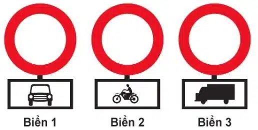 Biển nào xe mô tô hai bánh không được đi vào? Biển nào xe mô tô hai bánh không được đi vào?