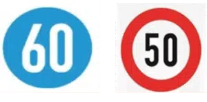 Biển nào báo hiệu hạn chế tốc độ của phương tiện không vượt quá trị số ghi trên biển? Biển nào báo hiệu hạn chế tốc độ của phương tiện không vượt quá trị số ghi trên biển?