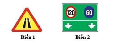 Biển nào dưới đây chỉ dẫn bắt đầu đường cao tốc phân làn đường có tốc độ khác nhau?