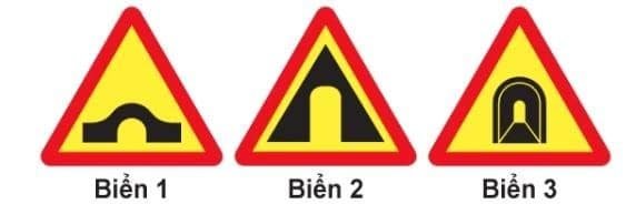 Biển nào báo hiệu "Cửa chui"?
