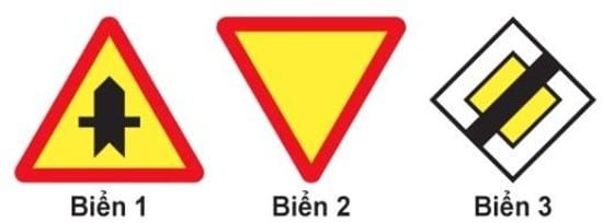 Biển nào báo hiệu "Hết đoạn đường ưu tiên"?