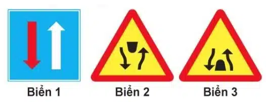 Biển nào báo hiệu "Đường đôi"? Biển nào báo hiệu "Đường đôi"?