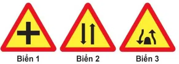 Biển nào báo hiệu "Đường hai chiều"? Biển nào báo hiệu "Đường hai chiều"?