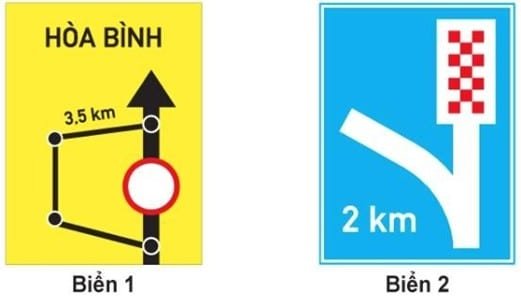 Biển nào chỉ dẫn cho người tham gia giao thông biết vị trí và khoảng cách có làn đường cứu nạn hay làn thoát xe khẩn cấp?