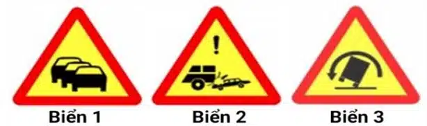 Biển nào sau đây cảnh báo nguy hiểm đoạn đường thường xảy ra tai nạn? Biển nào sau đây cảnh báo nguy hiểm đoạn đường thường xảy ra tai nạn?