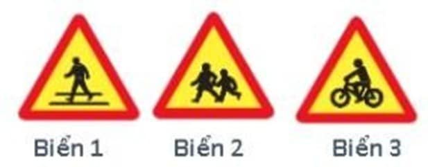 Biển nào dưới đây báo hiệu gần đến đoạn đường thường có trẻ em đi ngang qua?