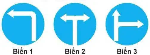 Khi đến chỗ giao nhau, gặp biển nào thì người lái xe không được cho xe đi thẳng, phải rẽ sang hướng khác? Khi đến chỗ giao nhau, gặp biển nào thì người lái xe không được cho xe đi thẳng, phải rẽ sang hướng khác?