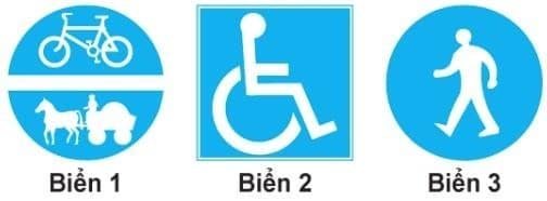 Biển nào báo hiệu "Nơi đỗ xe dành cho người khuyết tật"?