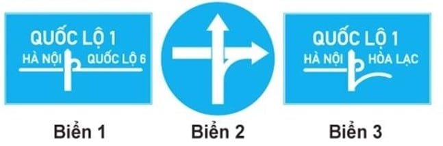 Biển nào báo hiệu "Cầu vượt liên thông"?