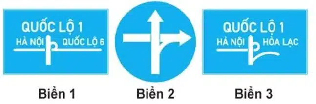 Biển nào báo hiệu "Cầu vượt liên thông"? Biển nào báo hiệu "Cầu vượt liên thông"?