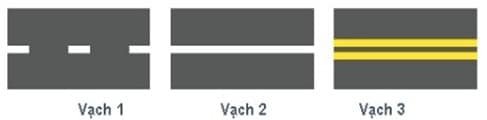 Vạch kẻ đường nào dưới đây là vạch phân chia các làn xe cùng chiều?