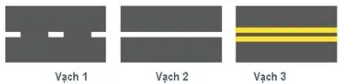 Vạch kẻ đường nào dưới đây là vạch phân chia các làn xe cùng chiều? Vạch kẻ đường nào dưới đây là vạch phân chia các làn xe cùng chiều?