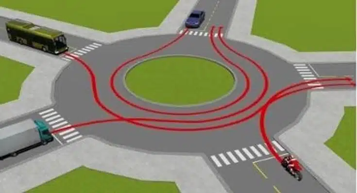 Bộ 600 Câu Hỏi Sát Hạch Lái Xe Cơ Giới Đường Bộ 50 Câu 504. Theo hướng mũi tên, thứ tự các xe đi như thế nào là đúng quy tắc giao thông?