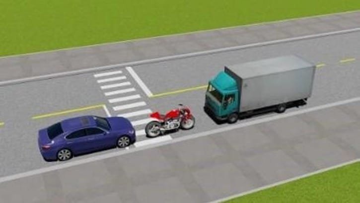 Bộ 600 Câu Hỏi Sát Hạch Lái Xe Cơ Giới Đường Bộ 53 Câu 509. Xe nào đỗ vi phạm quy tắc giao thông?